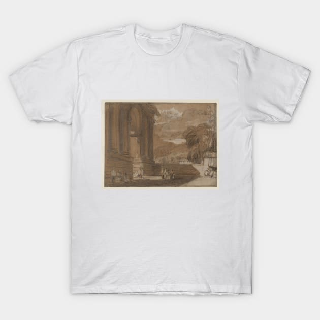 Aosta, The Arch of Augustus, Looking South to Mt Emilius, 1802 T-Shirt by Art_Attack